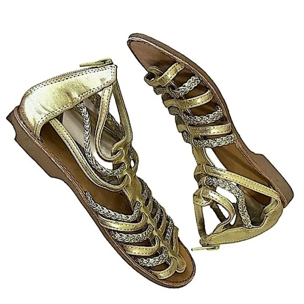Harper Canyon Tia Gold Strappy Sandals Little Girls 3